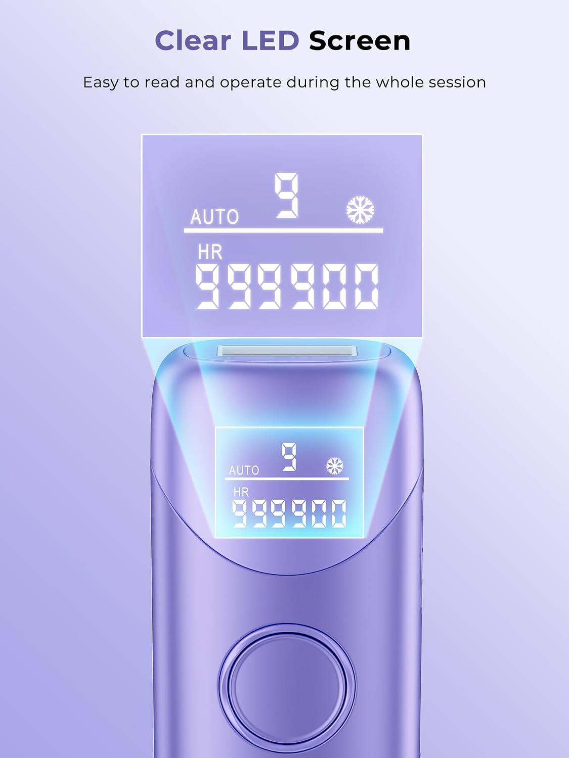Thumbnail 3 de Ubroo IPL Hair Removal with 5°C Ice Cooling – Hand-Held Full-Body Laser Hair Removal (Purple)