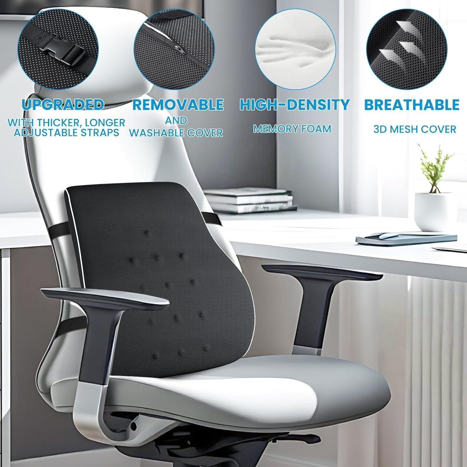 Thumbnail 4 de QUTOOL Lumbar Support Pillow 1 for Office Chair 💺