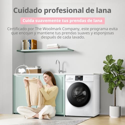 Thumbnail 5 de Comfee CFP03EW80W-HL lavadora 8 kg con vapor y motor BLDC, panel táctil y programa para lana Woolmark