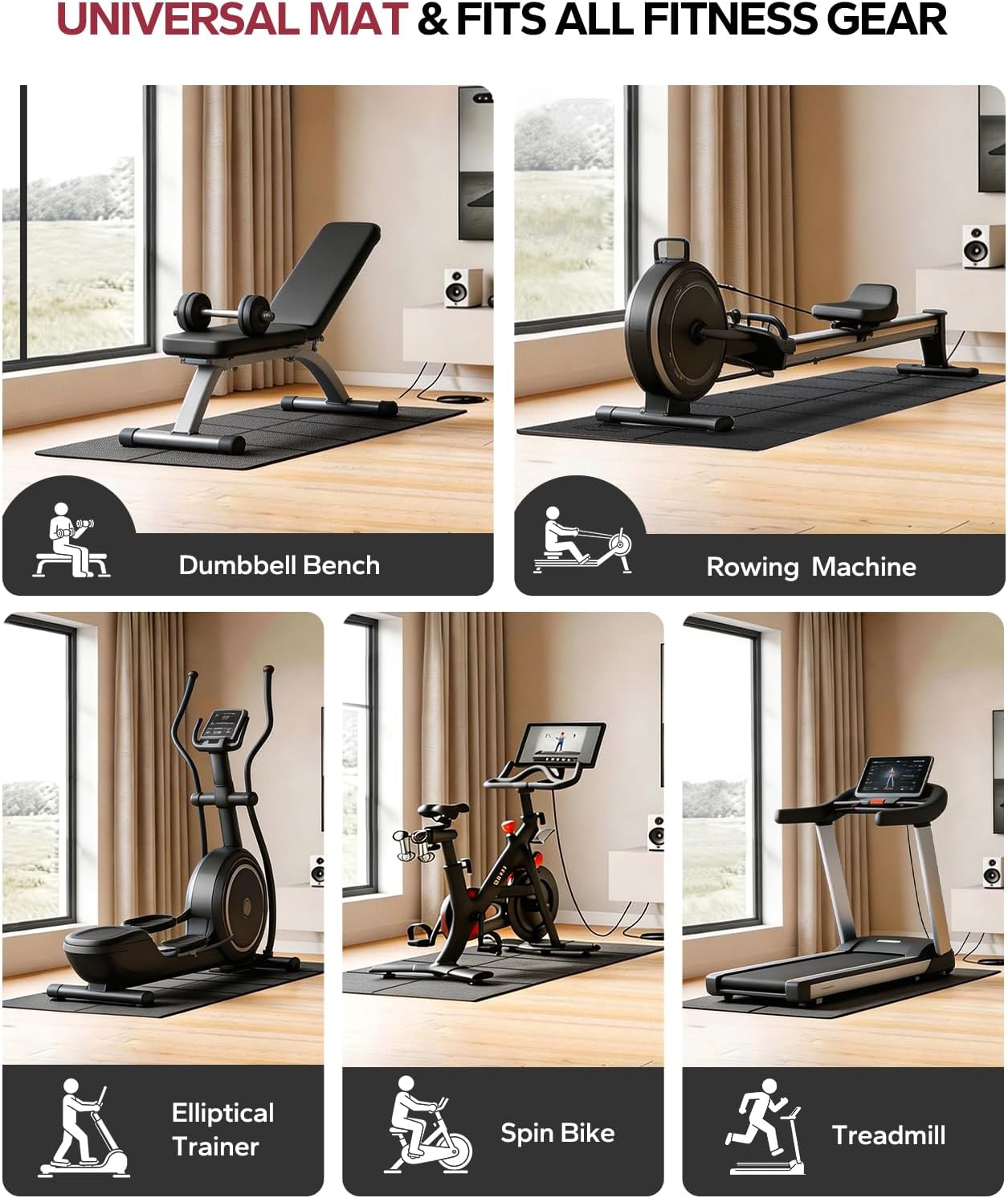 Thumbnail 5 de HAPBEAR Foldable Treadmill Mat 200×90cm 🧘