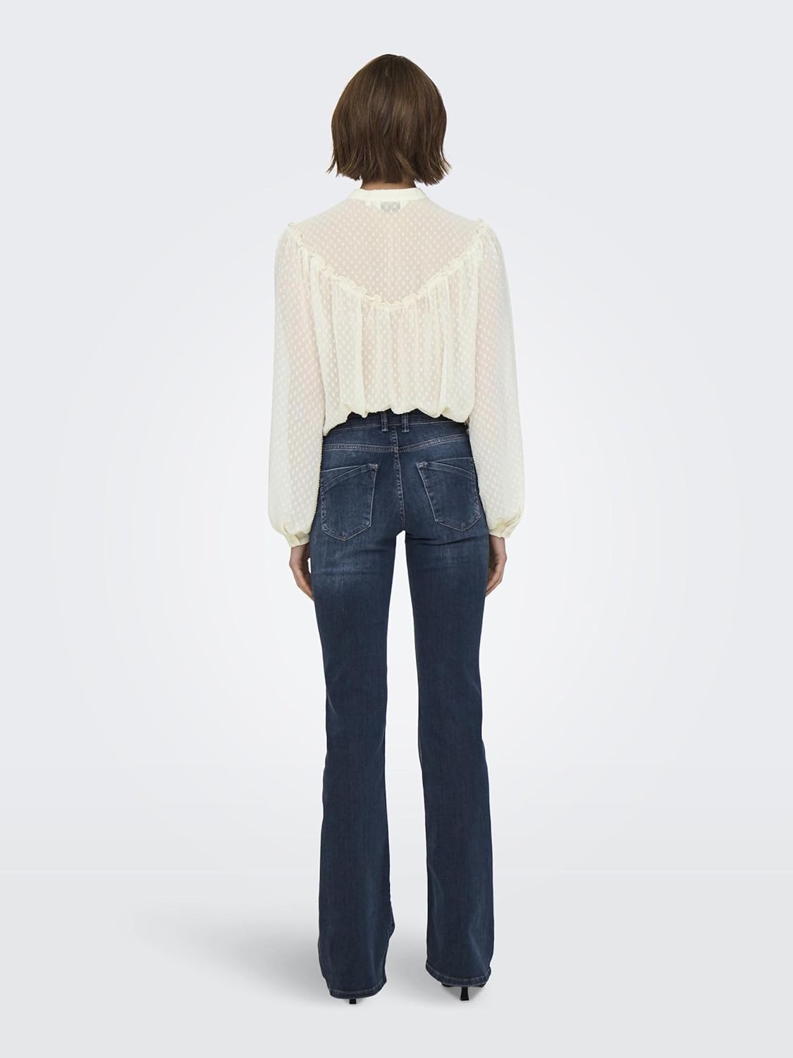 Detalle de ONLY Female Flared-Jeans „ONLBLUSH“ mit Flared Fit für mittlere Taille
