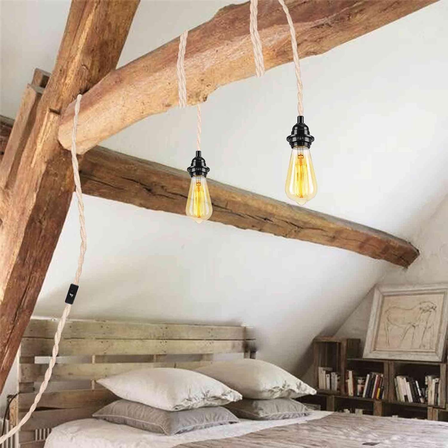 Detalle de Plug-In Hanging Light Fixture, 9.84 ft