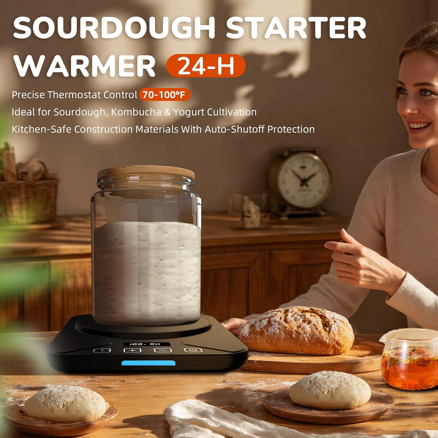 Detalle 2 de Sourdough Starter Warmer Mat