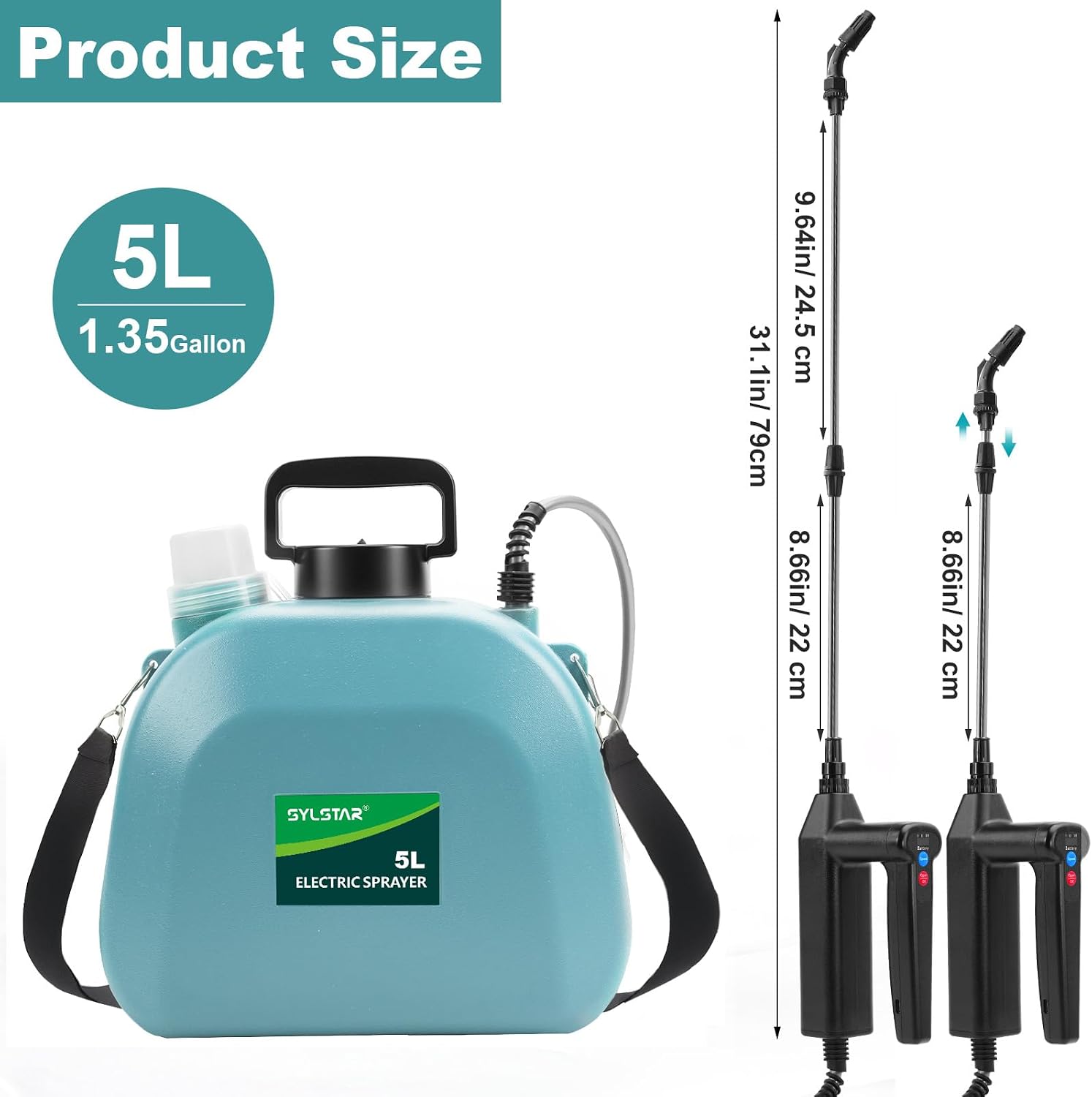 Thumbnail 6 de SYLSTAR 5L Battery Sprayer, 7.4V