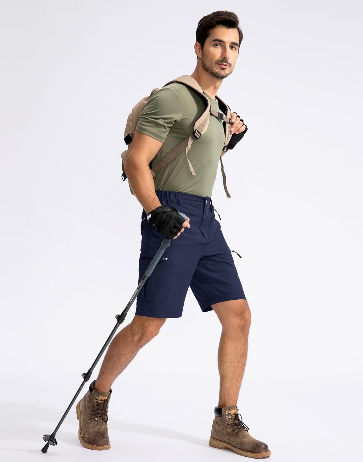Thumbnail 5 de Pudolla Men's Hiking Cargo Shorts 9"