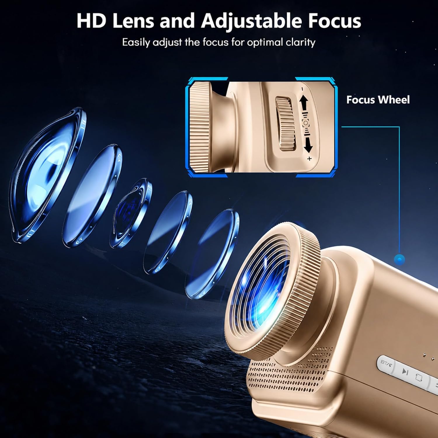 Thumbnail 3 de Rossetta 3D Galaxy Projector with 60 Scenes, Bluetooth Speaker and Timer
