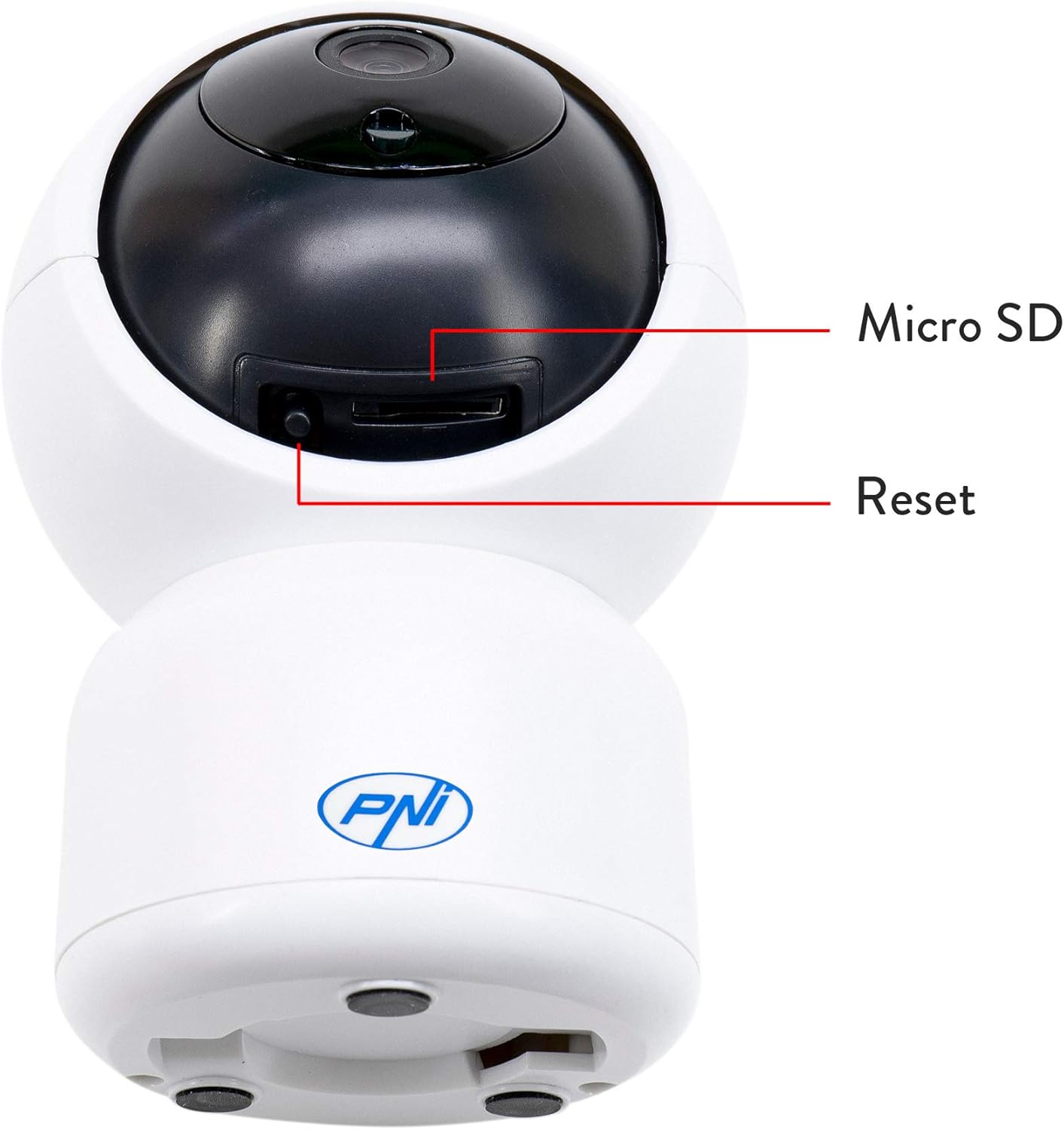 Thumbnail 6 de PNI IP390T Telecamera di videosorveglianza 1080P PTZ WiFi con microSD fino a 128 GB, visione notturna e integrazione Tuya