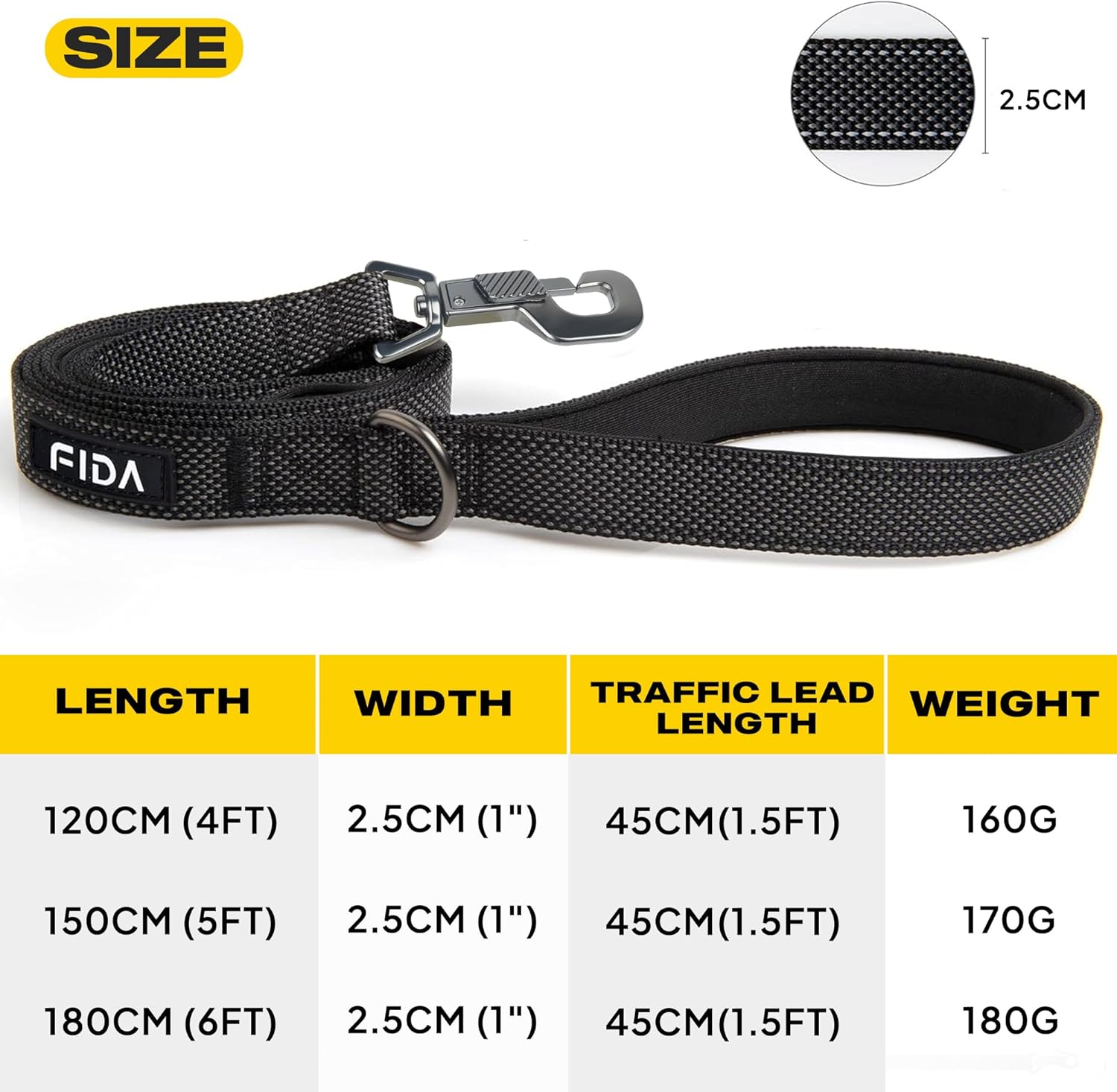 Thumbnail 4 de Fida Heavy Duty Dog Lead, 1.8m