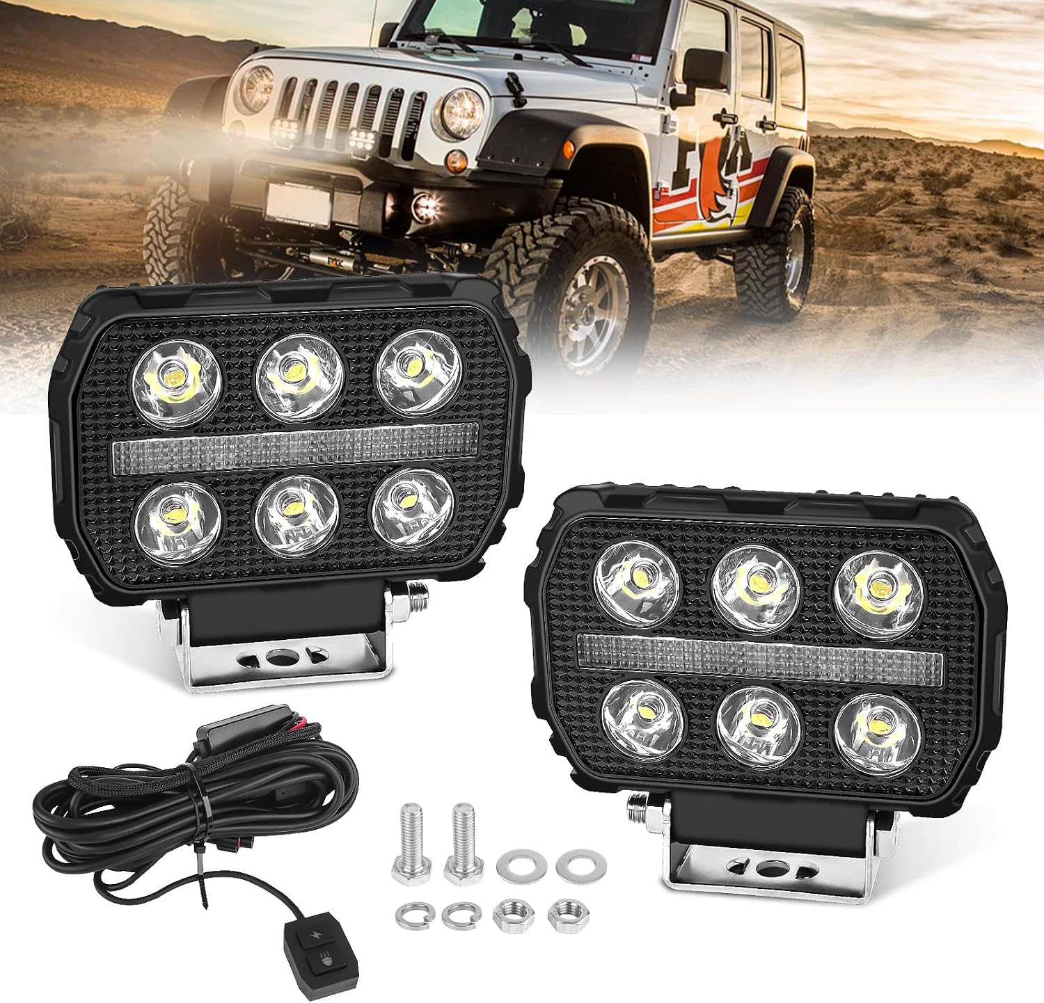 Detalle de Chelhead 4.5 Inch LED Pod Lights