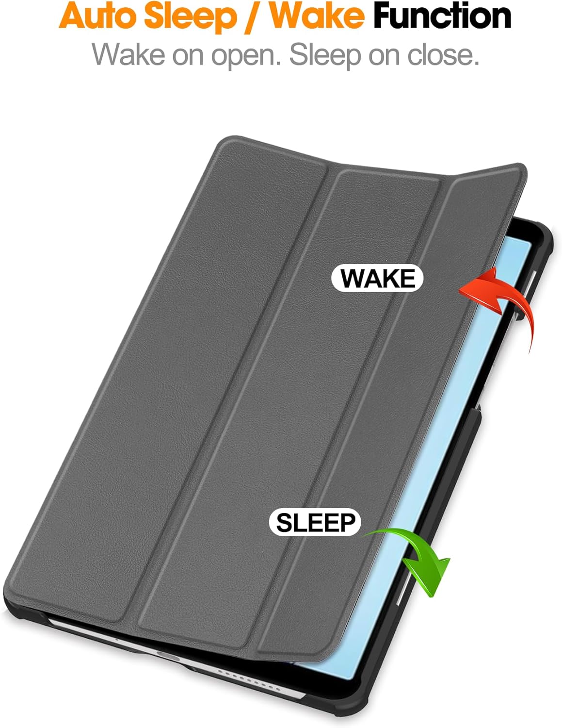 Detalle de idudao Case for Honor Pad X7: Ultra Thin Hard Back Cover in Grey