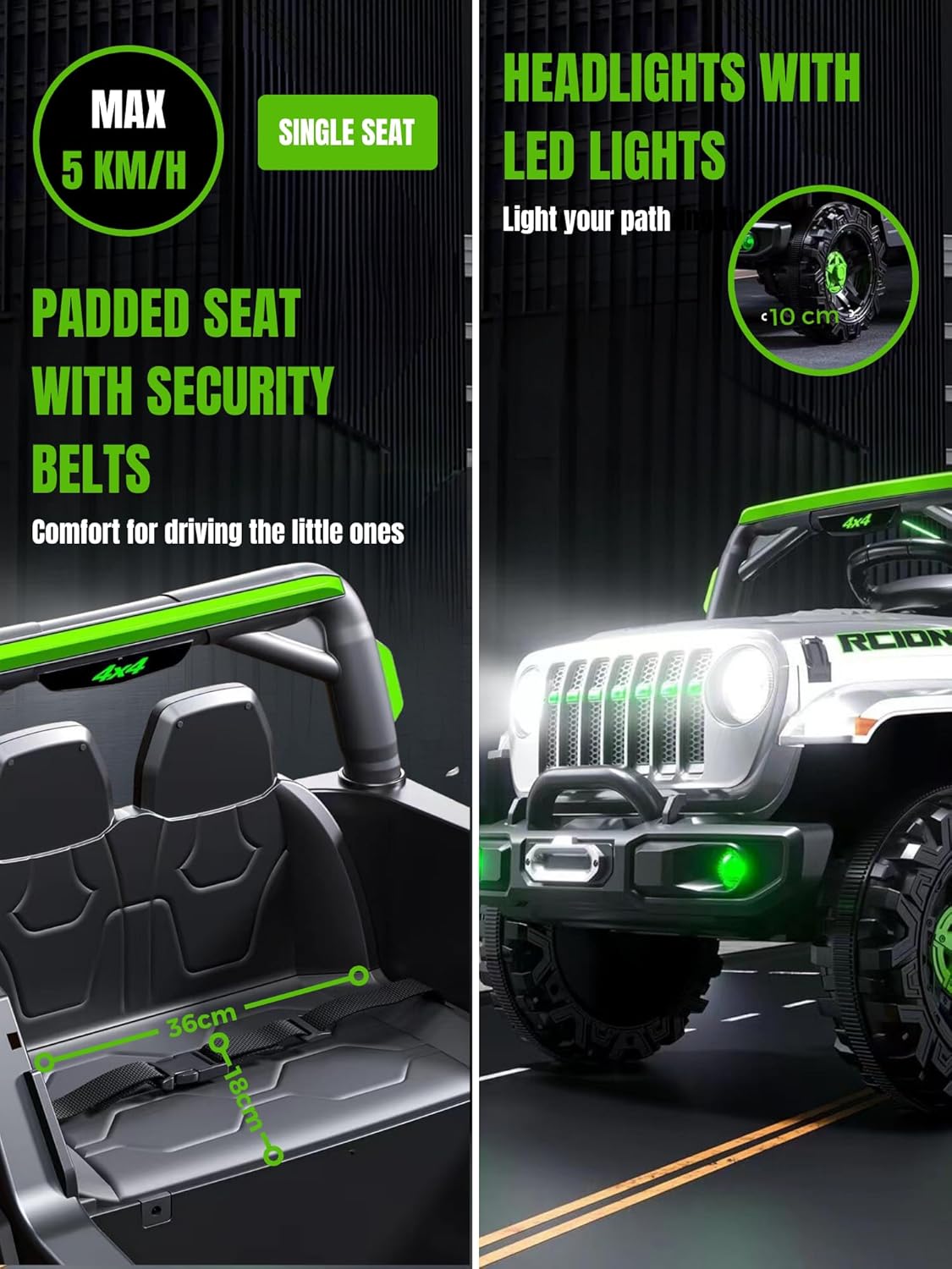 Thumbnail 3 de Coche Todoterreno Eléctrico 12V 5 km/h para 1-3 años