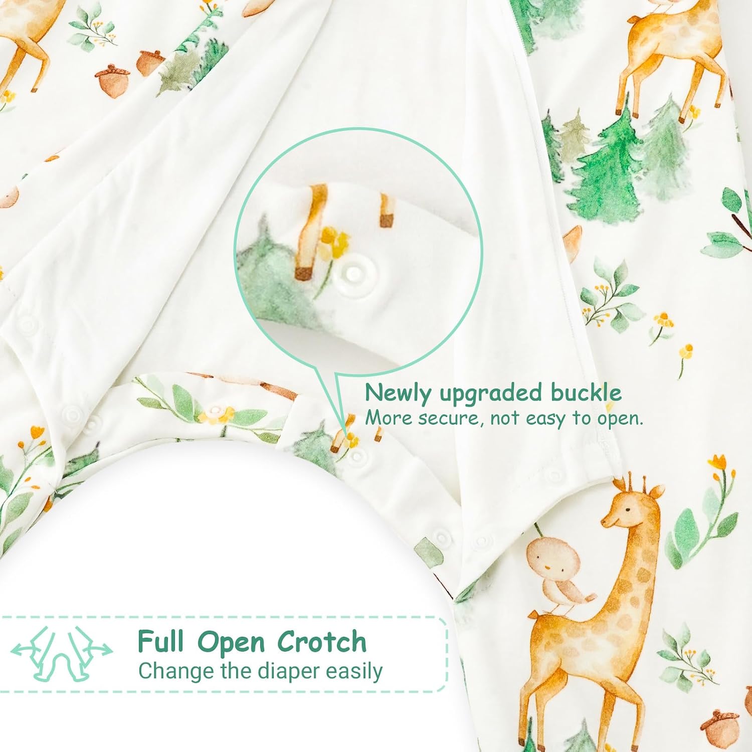 Thumbnail 4 de WYTbaby 2 Pack Sleeping Bag with Legs (0.5, 1, 1.5 Tog) – 100% Cotton Baby Sleep Sack