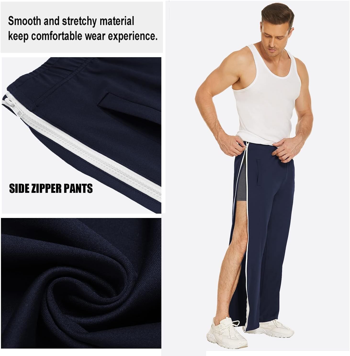 Detalle 2 de Pinspark Pantaloni Riabilitazione con Cerniera