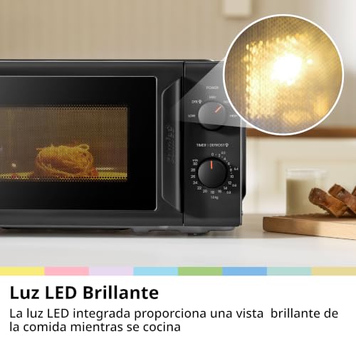 Thumbnail 6 de COMFEE CMO-MP012ND(BK) Mini horno microondas de 20 L y 700 W, negro