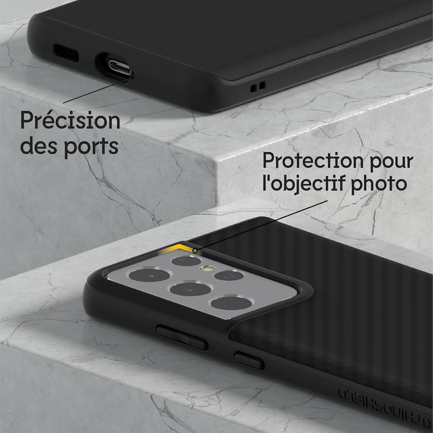 Thumbnail 4 de RhinoShield SolidSuit pour Galaxy S21 Ultra – coque fine anti-chocs en fibre de carbone