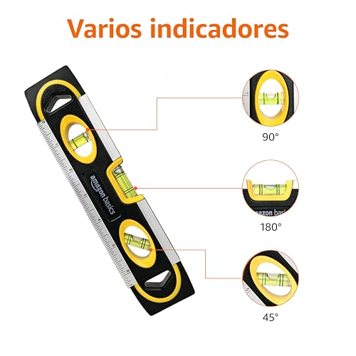 Thumbnail 2 de Amazon Basics Nivel magnético de bolsillo 22,8 cm 🔧