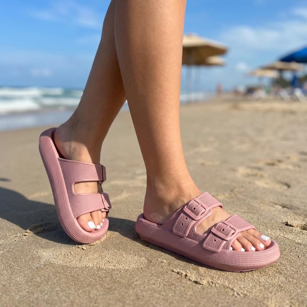 Thumbnail 1 de CUSHIONAIRE Fame Pillow Recovery Sandals for Women: Adjustable, Waterproof EVA Cloud Slides