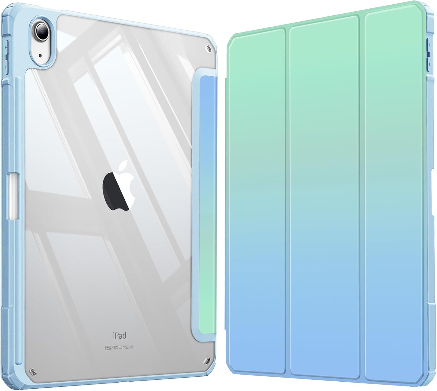 Detalle de Fintie Hybrid-Hülle für iPad 10. Generation (2022) 10,9 Zoll – Stifthalter, transparenter Rückseite, Stoßschutz