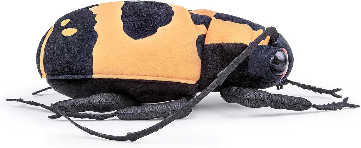 Detalle de Lilizzhoumax Longhorn Beetle Plush Toy 24cm – Realistic, Soft and Whimsical Orange