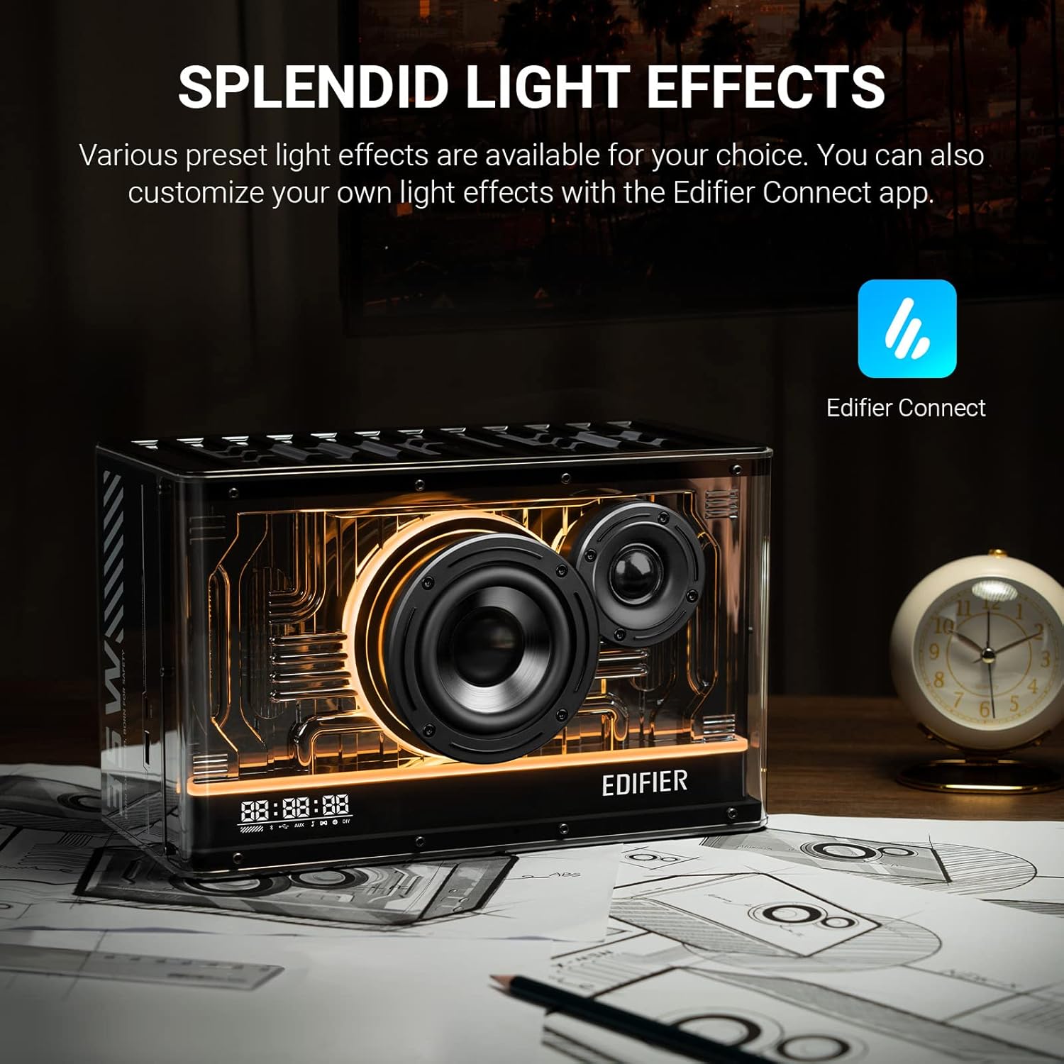 Thumbnail 5 de Edifier QD35: Kompaktes Bluetooth-Lautsprechersystem mit RGB-Lichteffekten und Hi-Res-Audio
