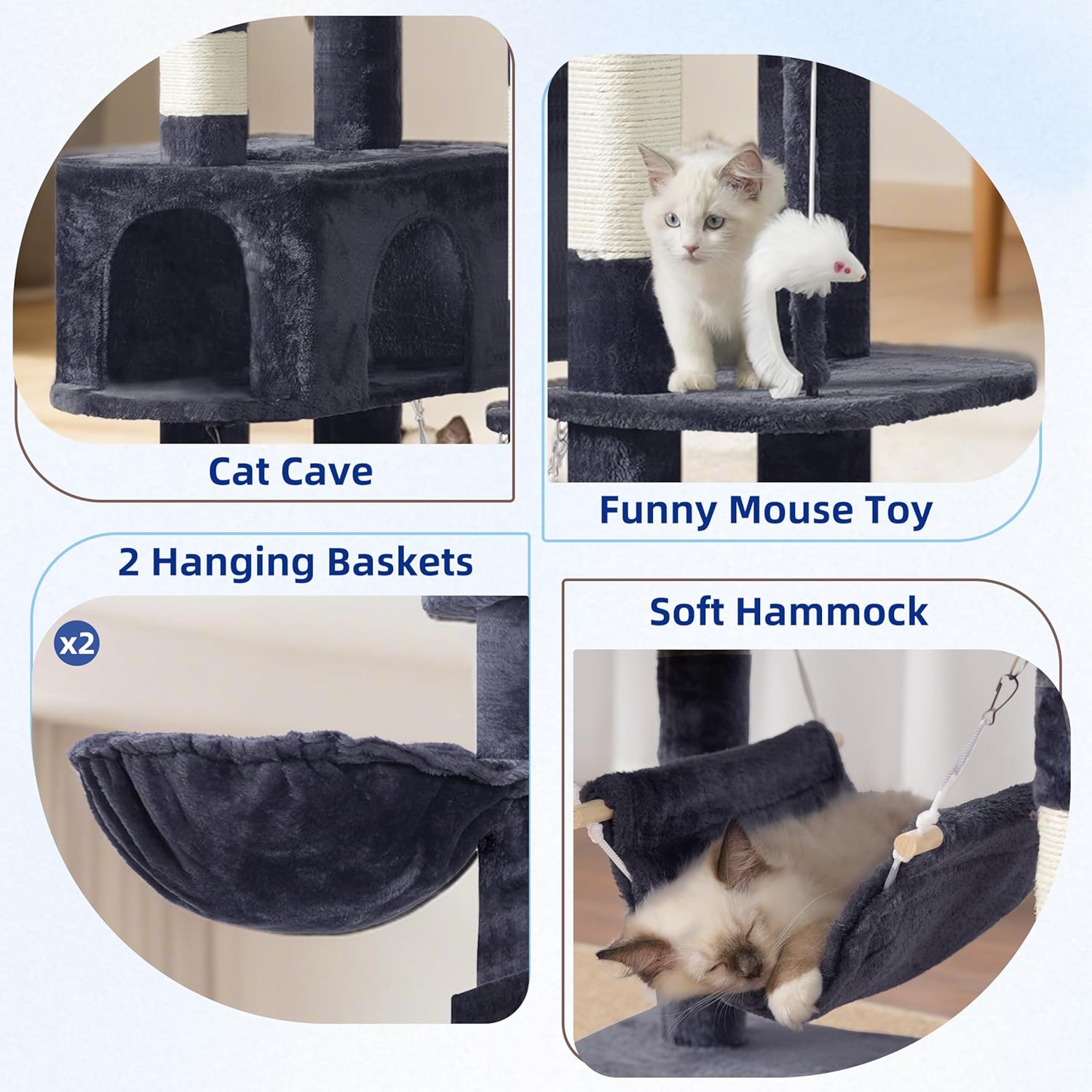 Thumbnail 5 de Gitelsnour Kratzbaum groß für große Katzen