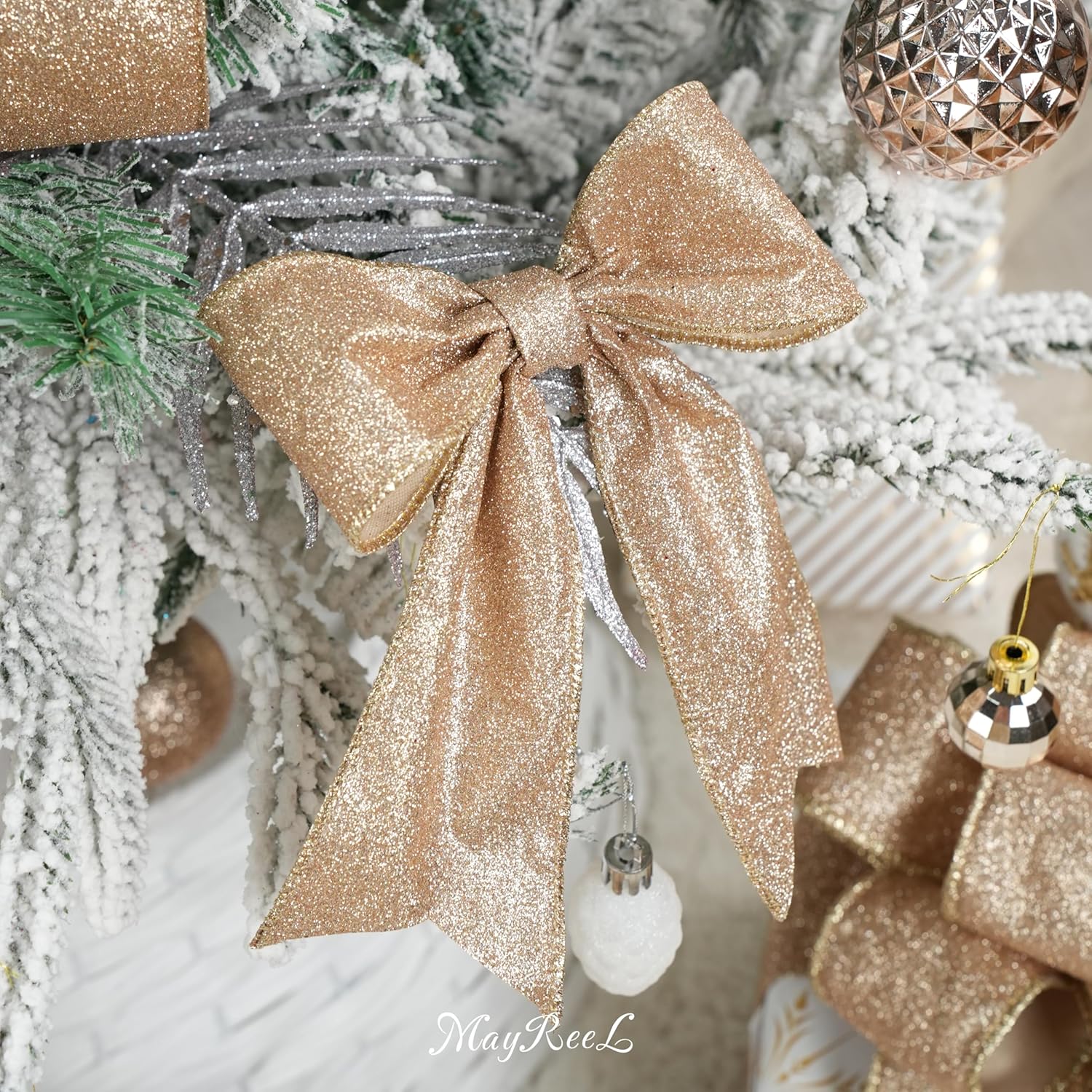 Thumbnail 3 de MAYREEL 1.5-inch White Wired Ribbon 10 yards 🎀