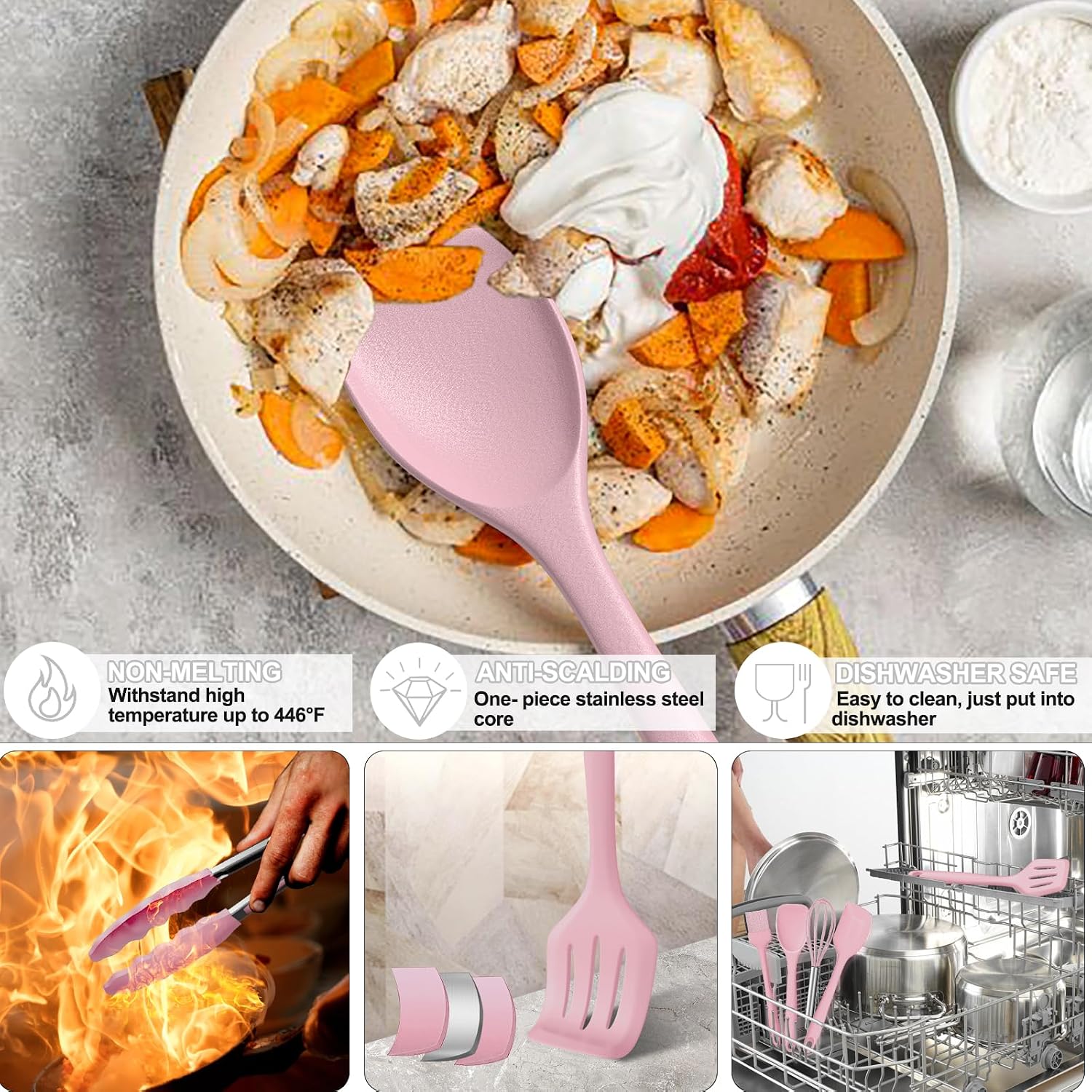 Detalle 2 de Umite Chef 22-Piece Silicone Utensil Set 🍴