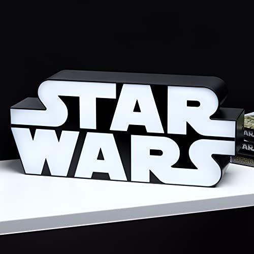 Detalle 2 de Paladone Lámpara Logo Icónico Star Wars: iluminación oficial para escritorio y pared