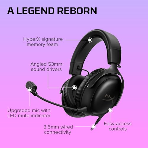 Thumbnail 8 de HyperX Cloud III — Casque Gaming Filaire: confort durable et son polyvalent