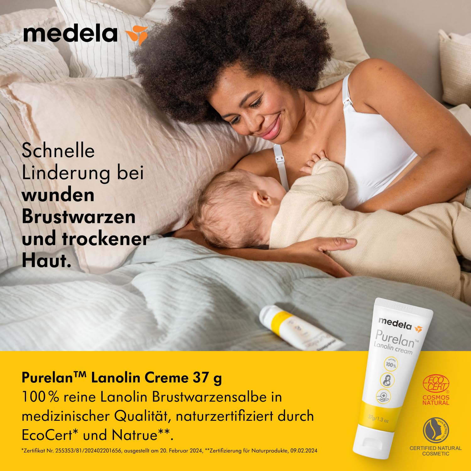 Detalle 2 de Medela Purelan Brustwarzensalbe 37 g