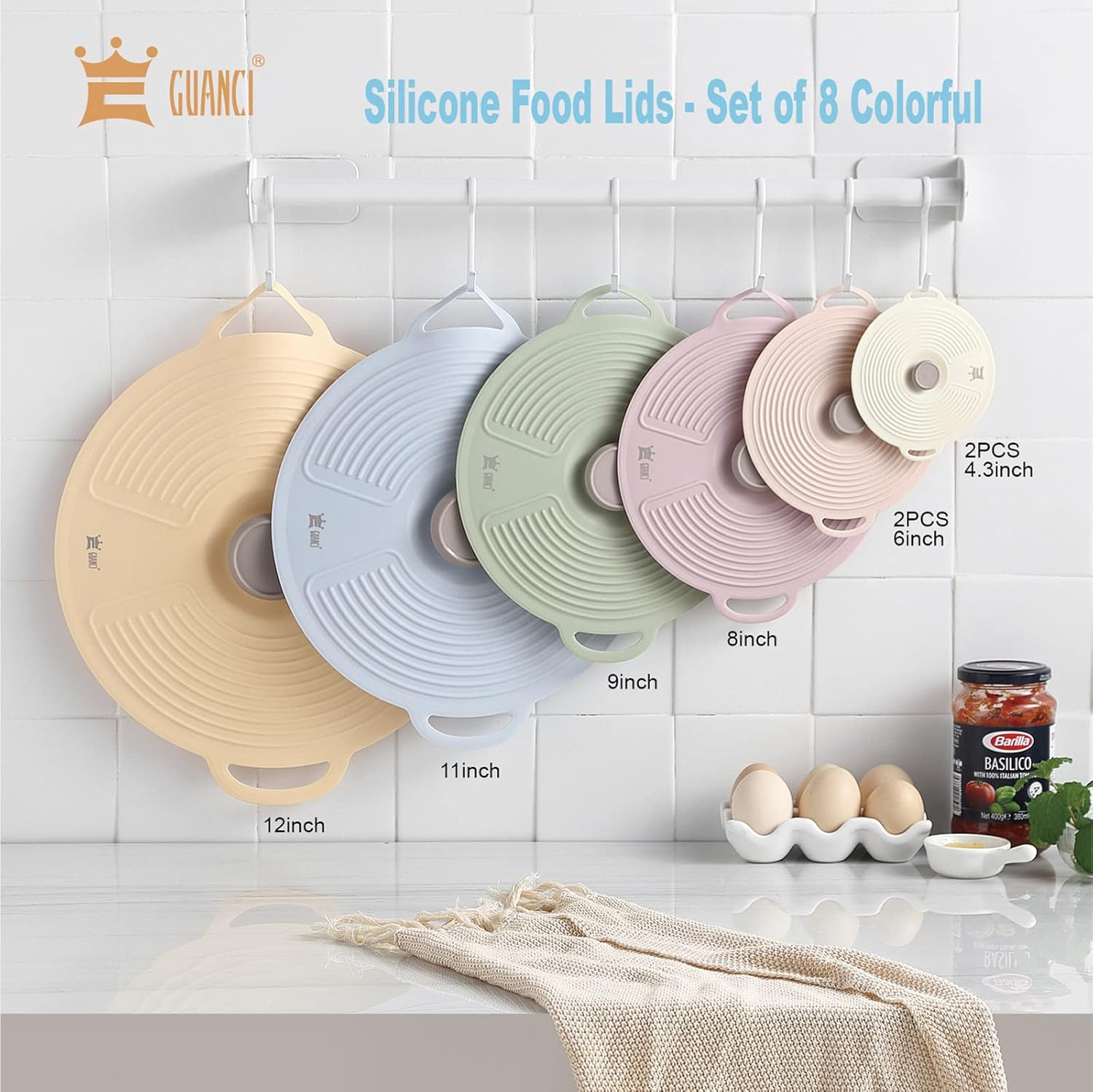 Thumbnail 1 de GUANCI Silicone Lids 8-Pack ⚙