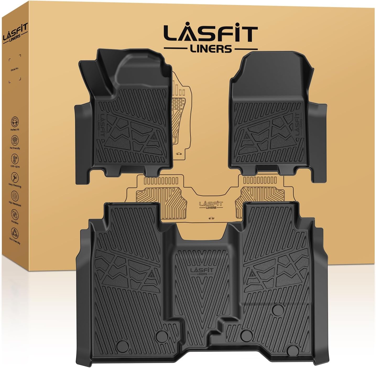 Detalle de LASFIT TPE Floor Mats