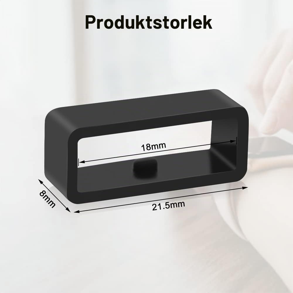 Thumbnail 1 de Vicloon klocköglor i silikon, 12-pack, 18 mm, svarta