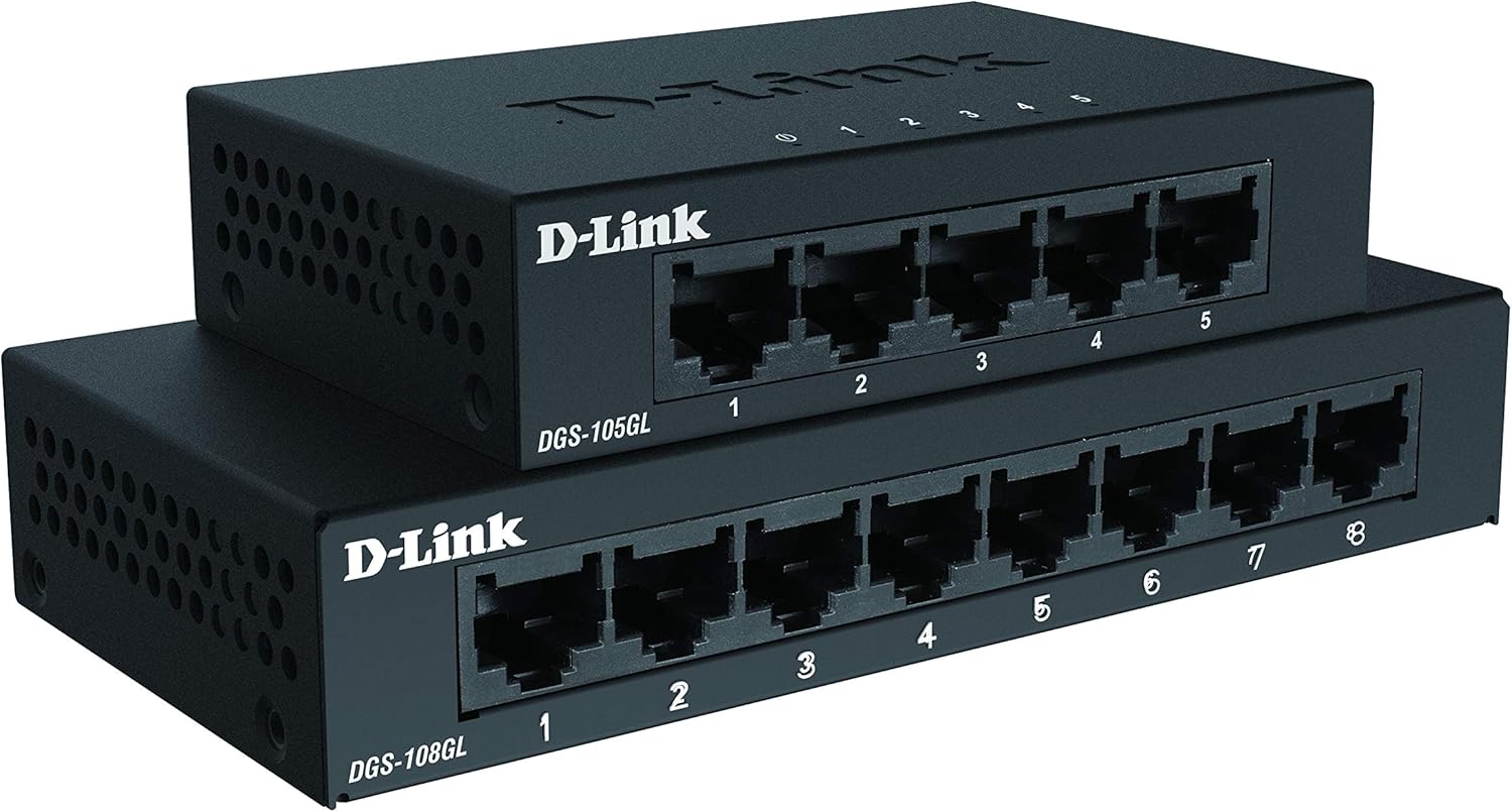 Thumbnail 4 de D-Link DGS-108GL 8-Port Gigabit Unmanaged Desktop Switch (fanless, low profile, metal)