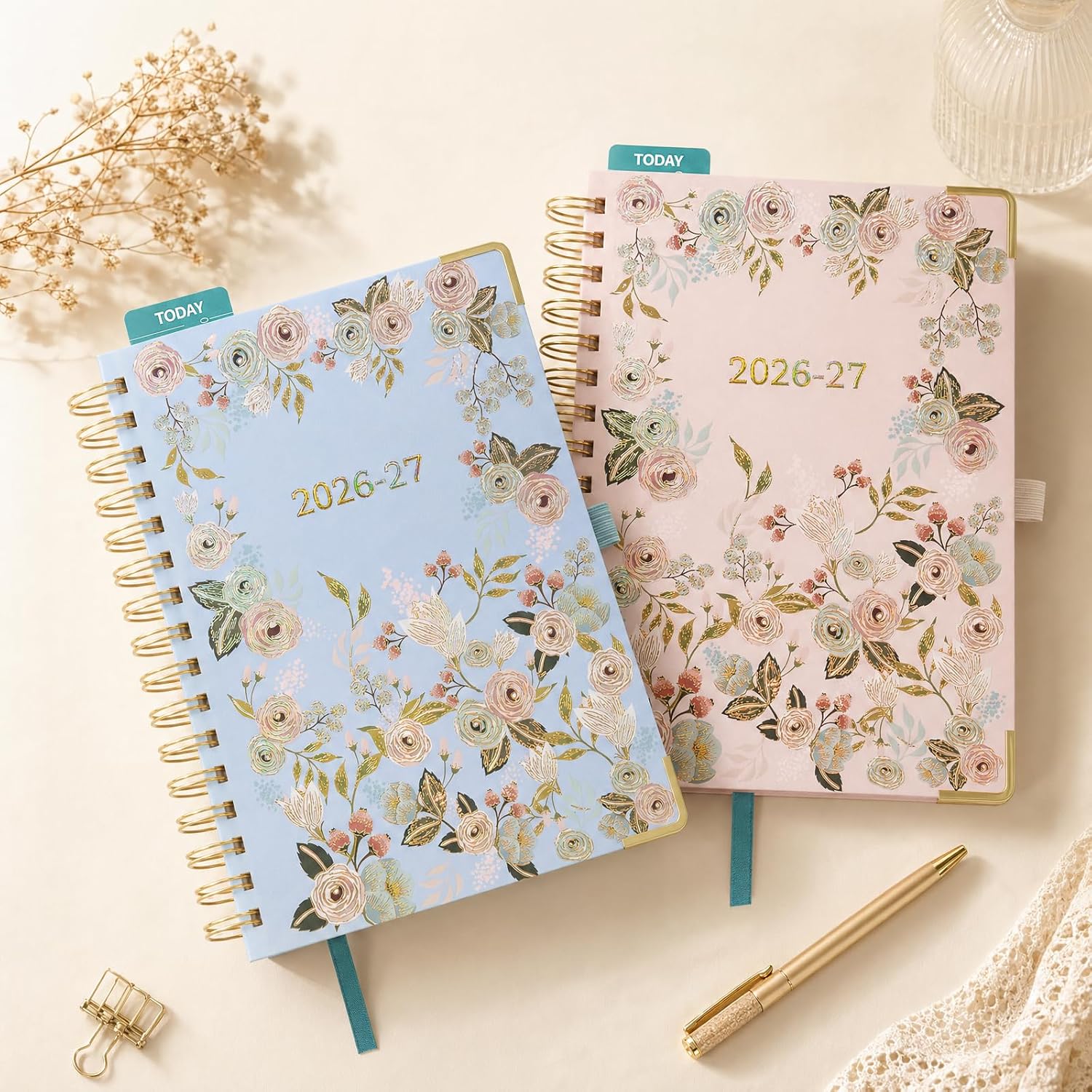 Detalle de BEZEND BZ-AP210WF01H-27-PK Weekly Planner, July 2026–December 2027