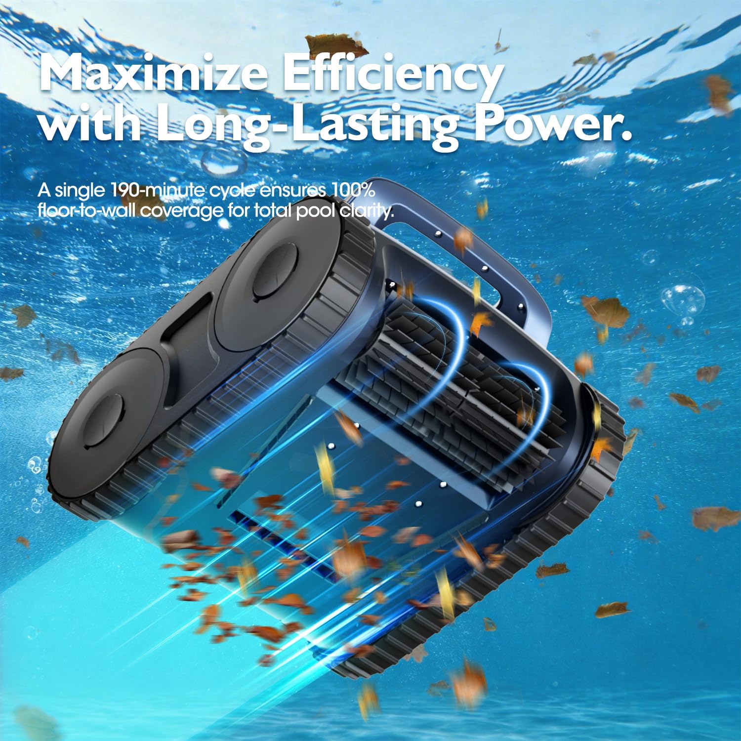 Detalle de Robotic Pool Vacuum 190-Minute Runtime