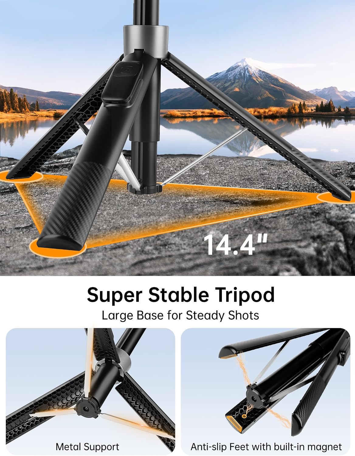 Detalle de Victiv Magnetic Phone Tripod, 70-inch