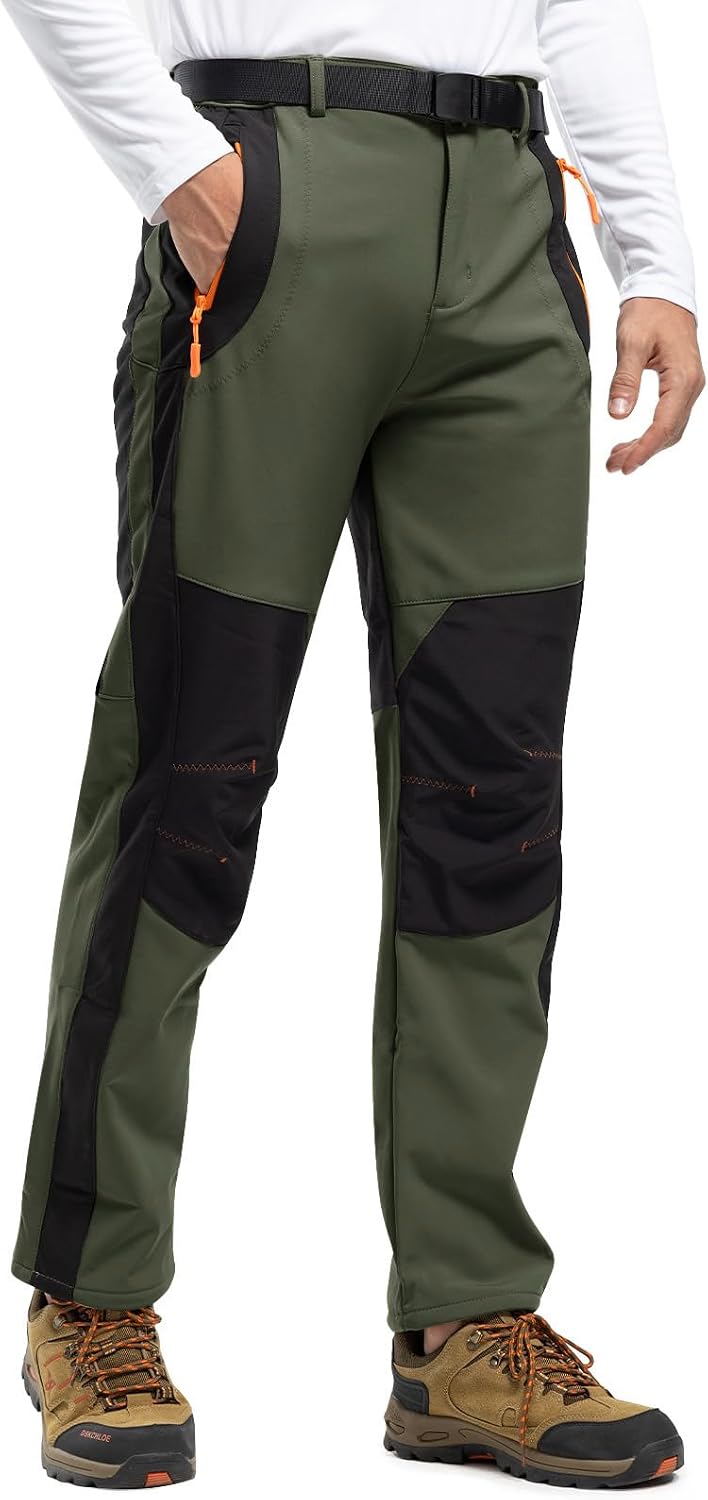 Thumbnail 6 de Rdruko Men's Insulated Snow Ski Pants, Waterproof, Fleece-Lined with Belt