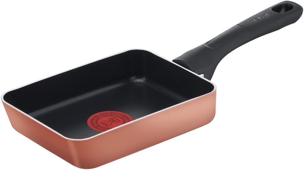 Detalle de ティファール B58618 ハニーゴールド 玉子焼き器 12×18cm・適温お知らせマーク付き
