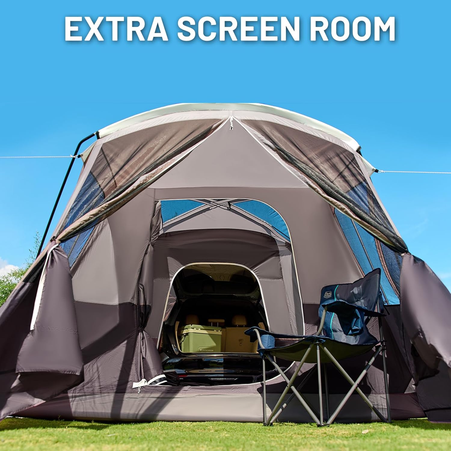 Thumbnail 3 de Timber Ridge 5-9 Person SUV Tent with Screen Porch and Awning (13' x 10' x 7.1' H)