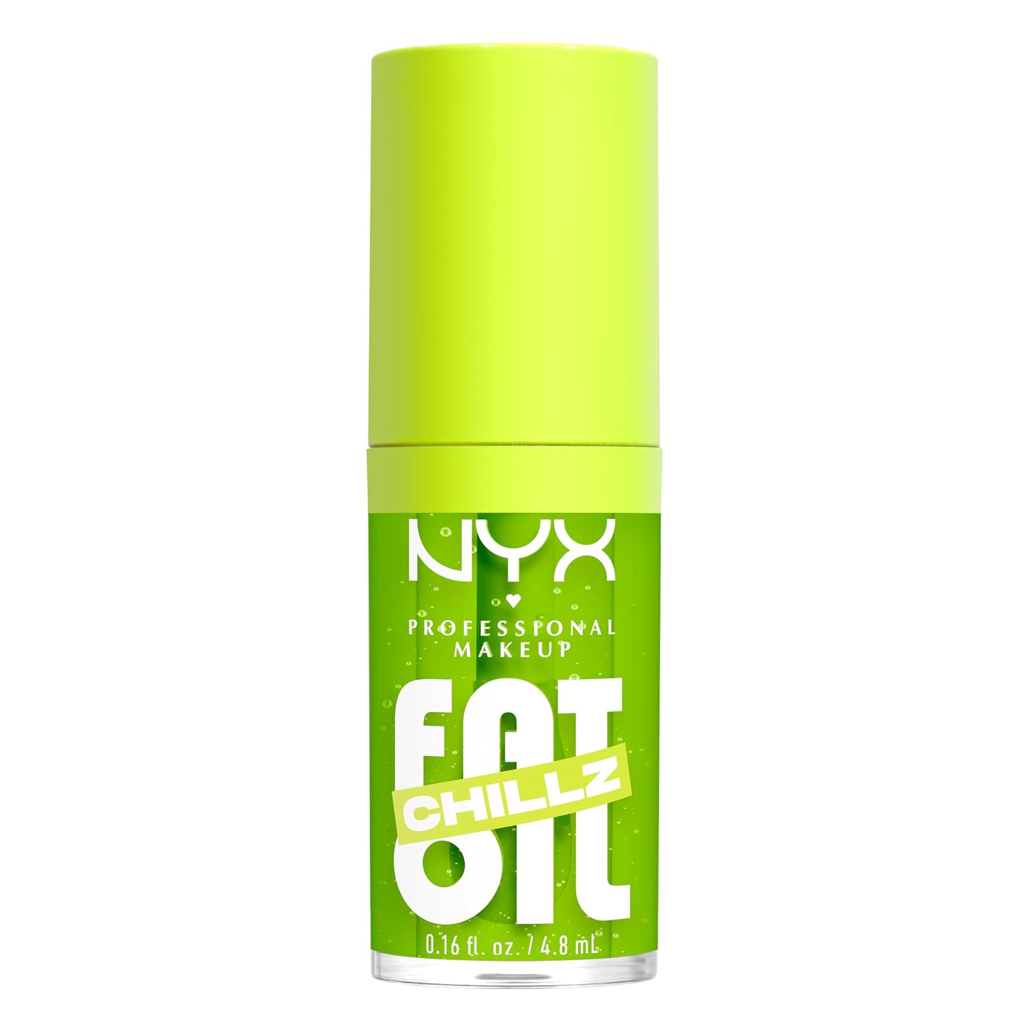 NYX Professional Makeup Fat Oil Chillz Kiwi Freezie – eisig schimmernder Lipgloss mit kühlendem Effekt (4.8 ml)