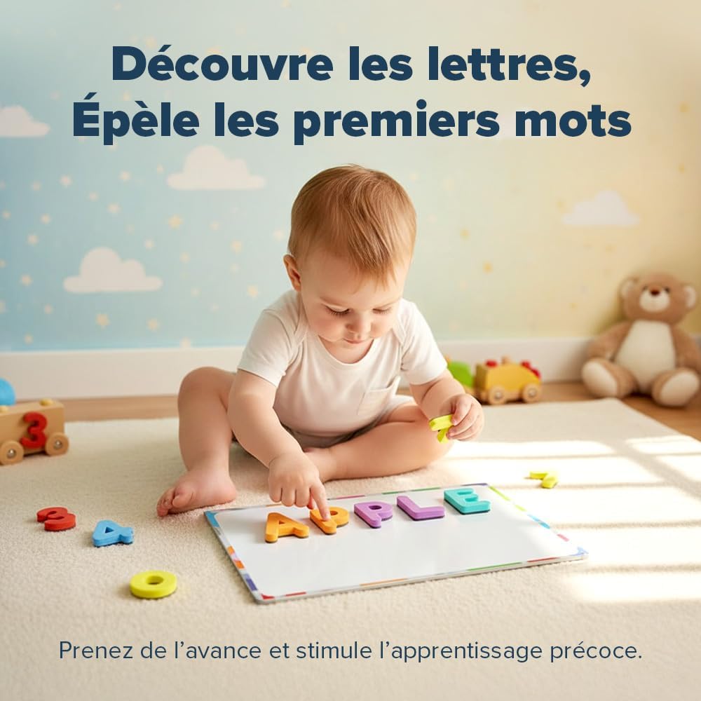 Detalle de Smart Panda Lettres et Chiffres Magnétiques 182 🎓