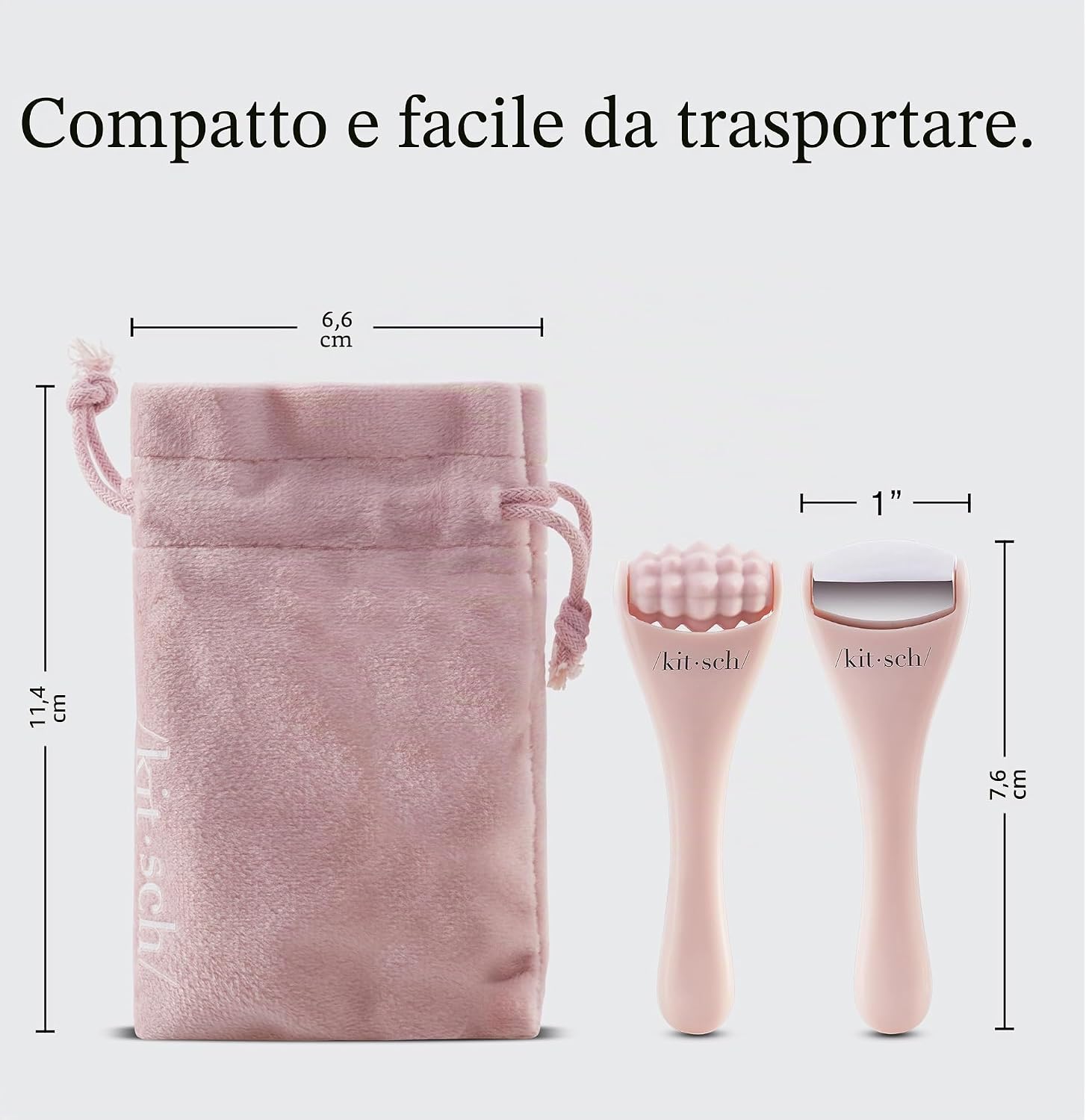 Detalle 2 de Kitsch Mini Rullo Viso Viso & Rullo Ghiaccio Set occhi e viso per terapia fredda