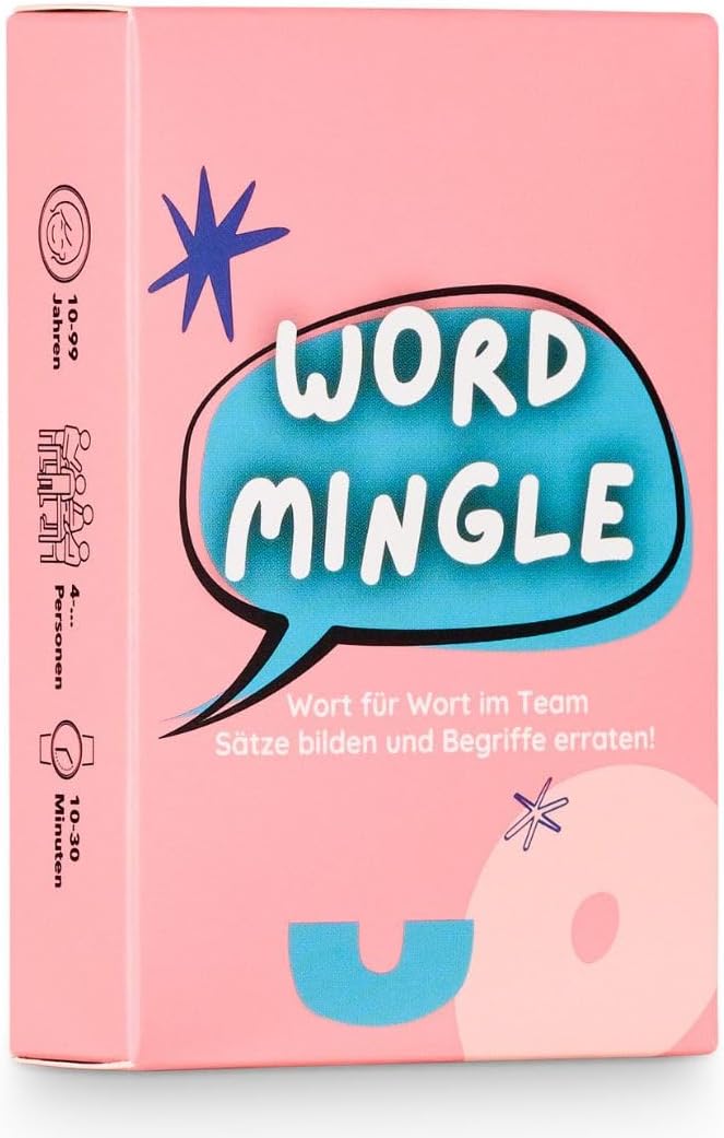 Detalle de WORD MINGLE – Wort für Wort im Teamwork: Das spaßige Kartenwortspiel für Freunde und Familie