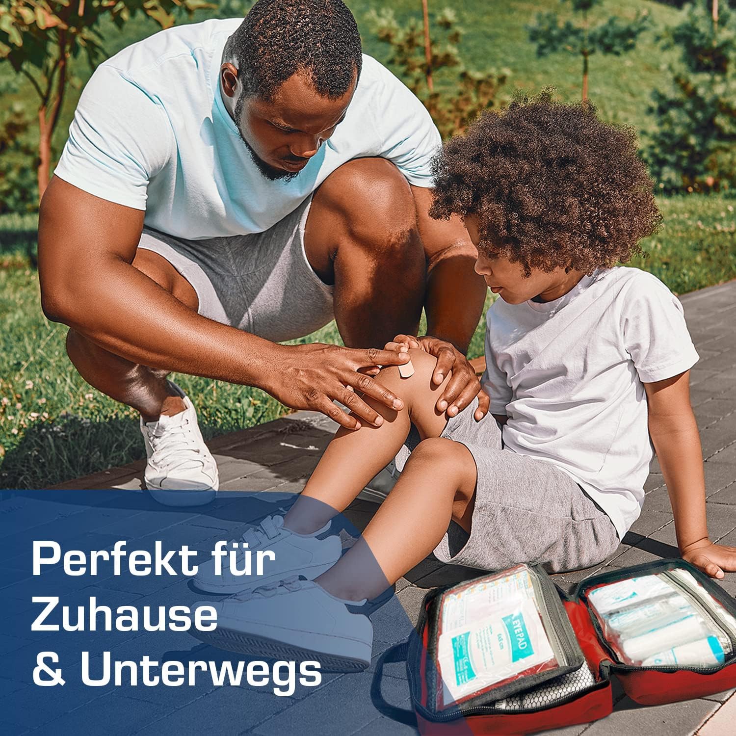 Detalle de Active Era Erste Hilfe Set – 90-teiliges Premium Erste Hilfe Paket mit Sofort Kühlpacks, Augenspülung und Rettungsdecke