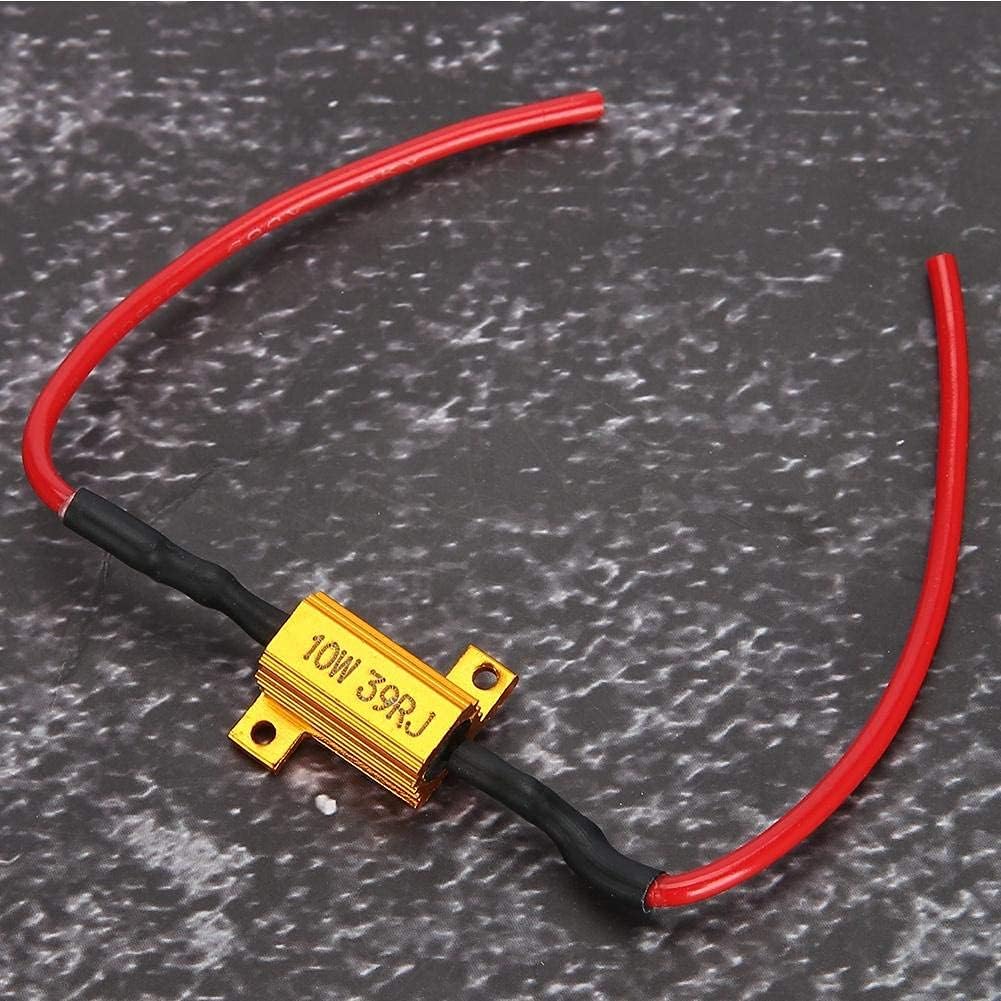 Detalle de Yctze T10 LED-avkodare för bil, 10 W, 39 Ω, metall och plast