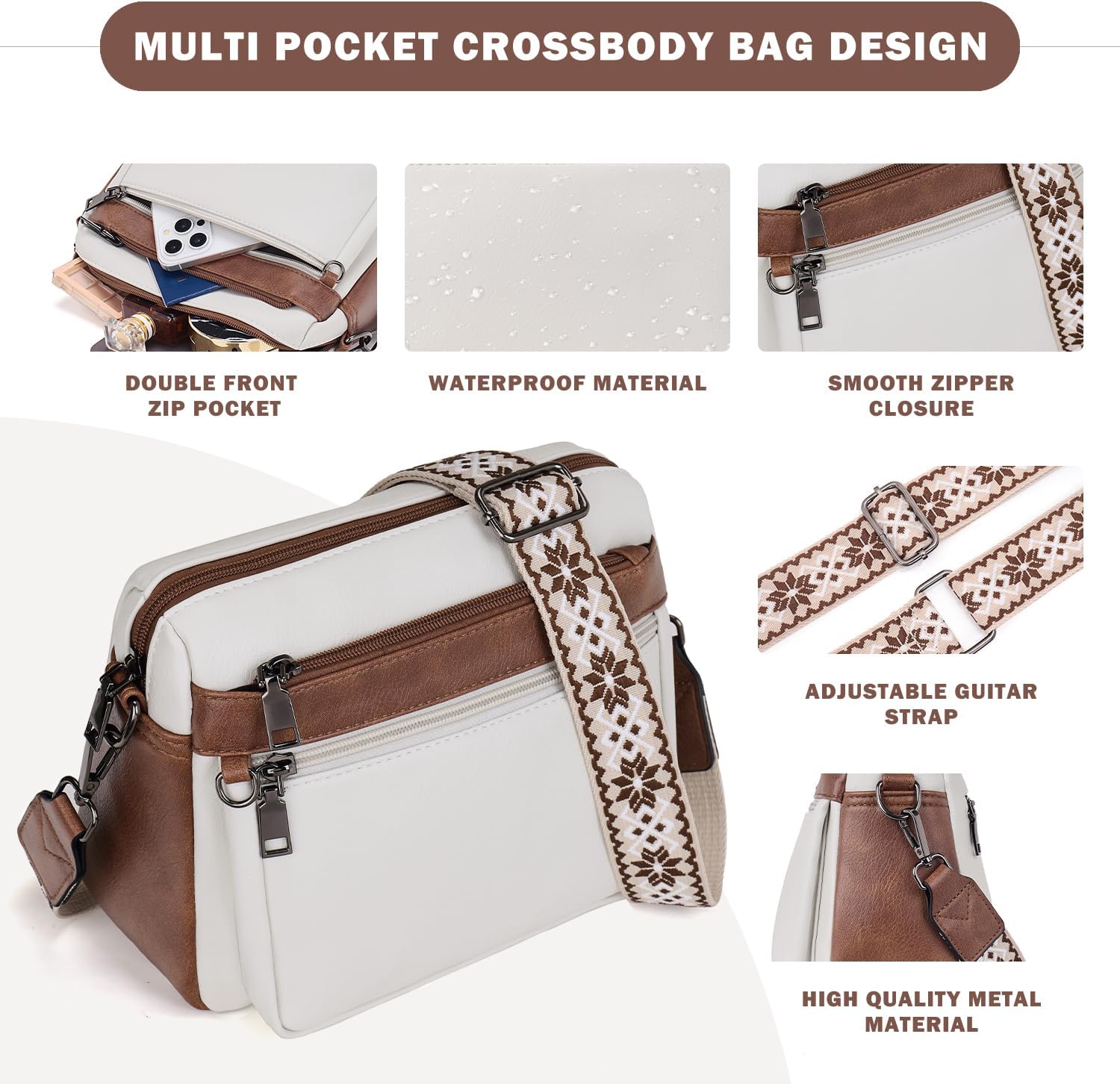 Thumbnail 5 de MUIIKOLA cross body bag, PU leather 0.40 kg