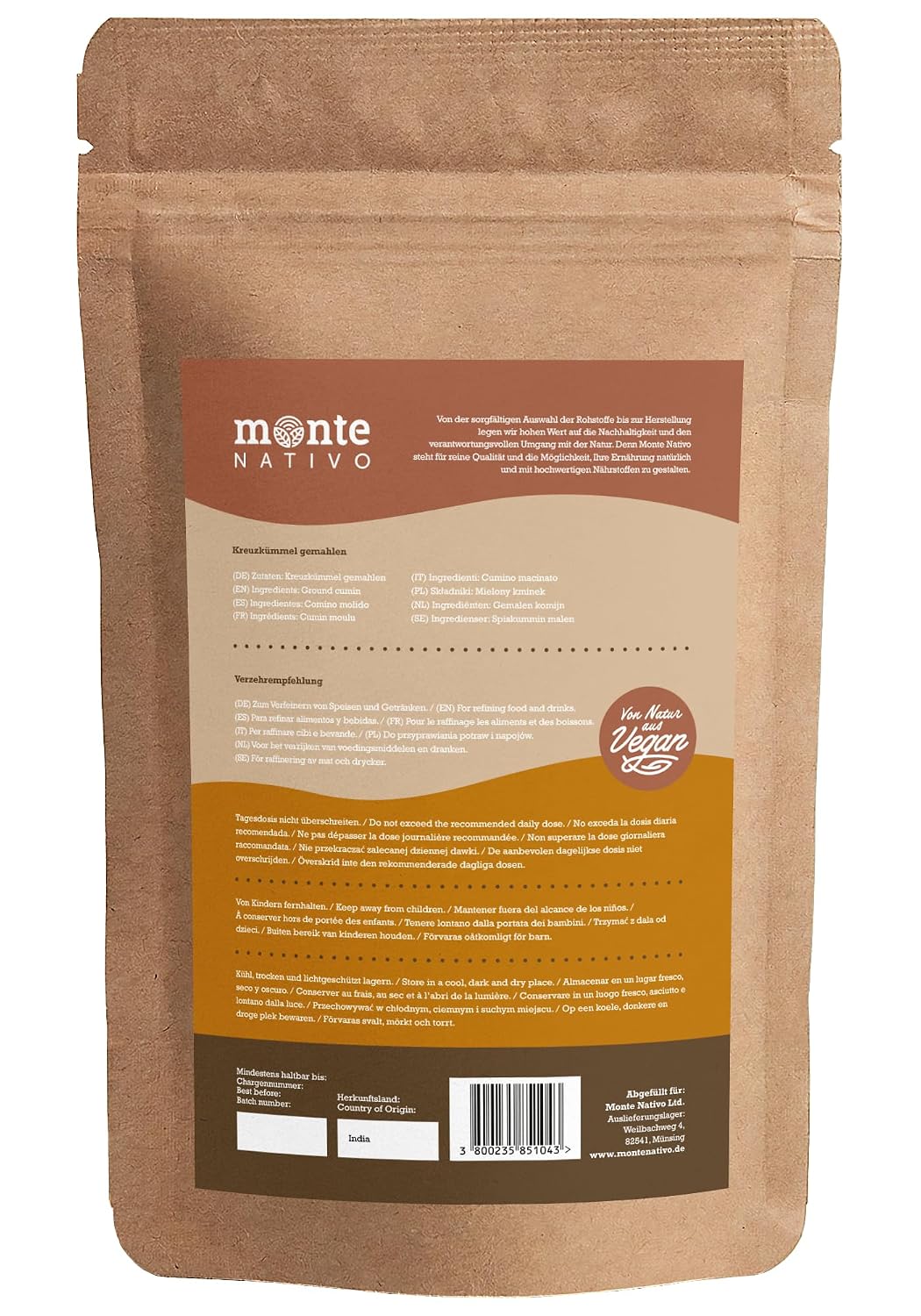 Thumbnail 4 de Monte Nativo Kreuzkümmel gemahlen 250g