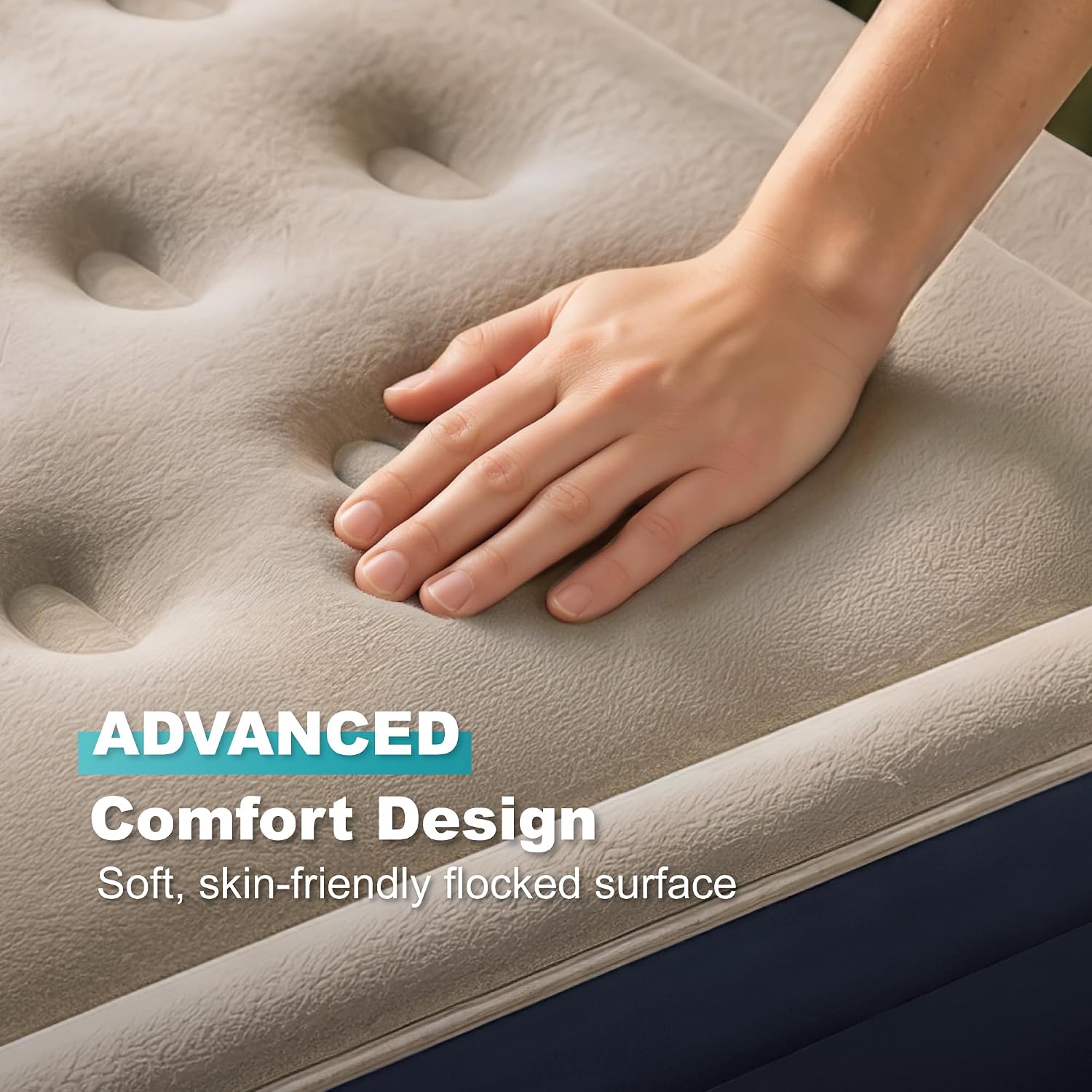 Detalle de Dr. Air DAC-WBK01A King Air Mattress, Built-In Pump, 18-Inch, 1,000-lb Capacity