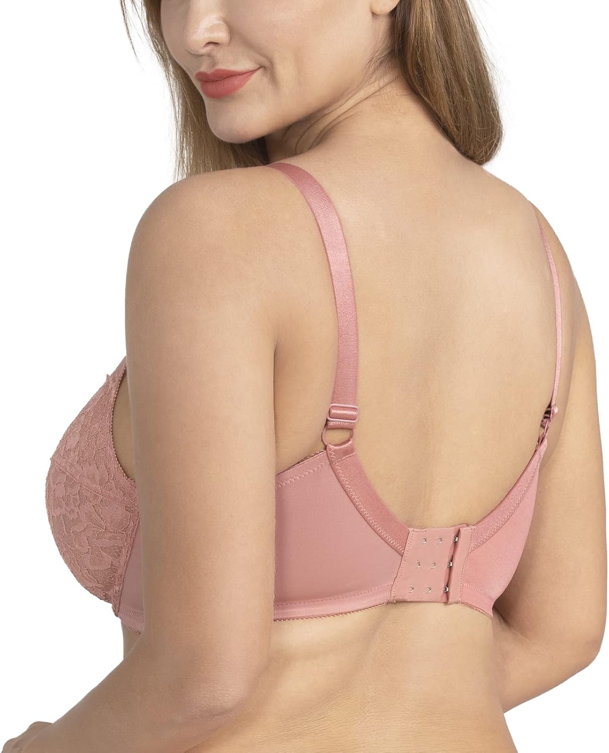 Thumbnail 1 de HSIA Enchante Minimizer Bra: Full Coverage, Floral Lace, Plus Size